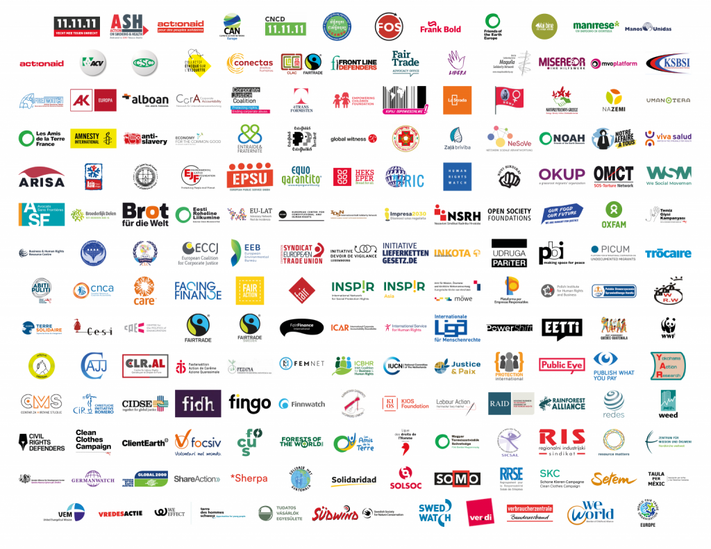 Enlázate por la Justicia: Más de 220 grupos de la sociedad civil piden que se refuerce la ley de Debida Diligencia de las Empresas en materia de Sostenibilidad